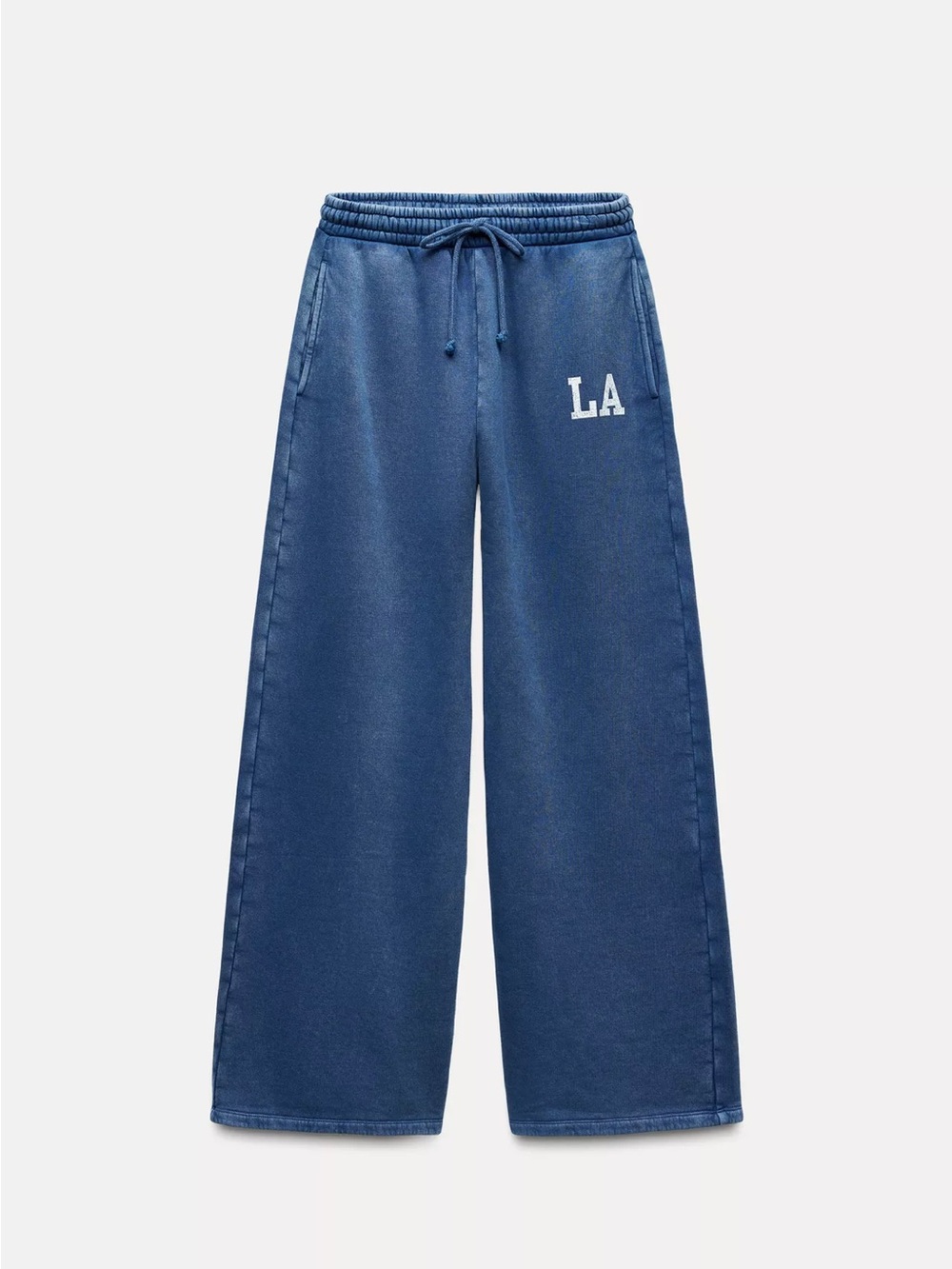 Zara blue 'LA' sweatpants
